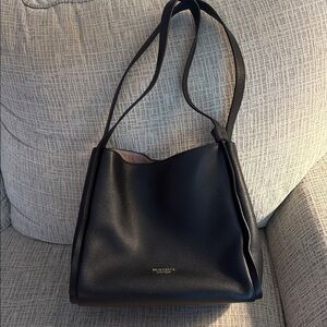 Kate Spade Black Shoulder Bag with Sleek Minimalist Design